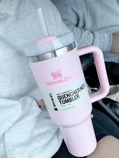 " Pink Stanley Tumbler 40 oz "